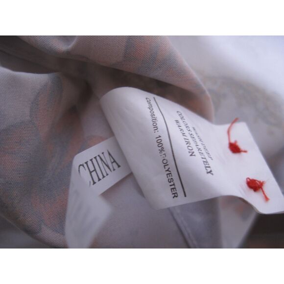 Benziny Mens Long Sleeve Button Dwn Shirt White/Gold/Red Baroque/Floral Size XXL - Picture 4 of 5